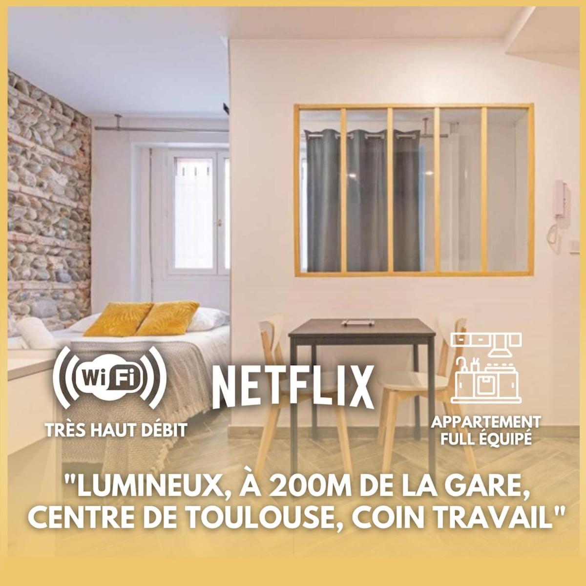 Grand Studio Avec Espace De Travail Tuluza Zewnętrze zdjęcie